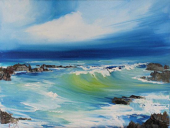 Rosanne  Barr - Waves catching the light 